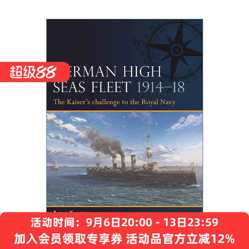 英文原版 German High Seas Fleet 1914–18 一战德国公海舰队 军事历史画册参考书 英文版 进口英语原版书籍