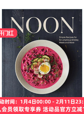 英文原版 Noon 正午 美味简易午餐食谱 精装 詹姆斯比尔德奖得主Meike Peters 英文版 进口英语原版书籍