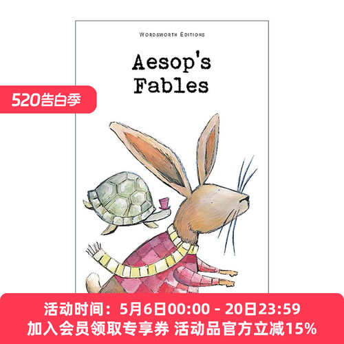 英文原版 Aesop's Fables 伊索寓言 Wordsworth儿童经典文学系列 英文版 进口英语原版书籍
