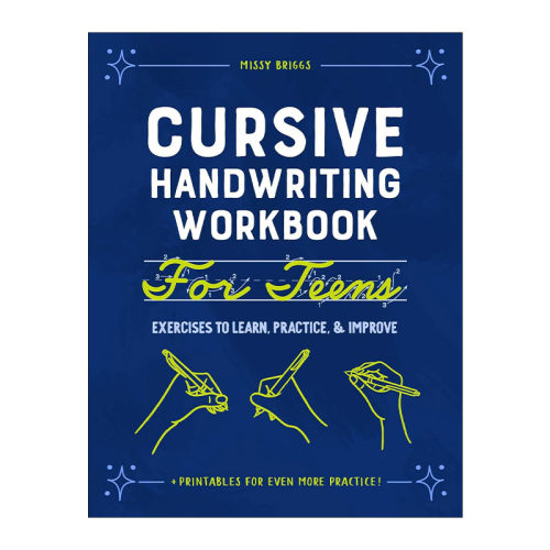 英文原版 Cursive Handwriting Workbook for Teens 青少年连笔书写练习册 英文版 进口英语原版书籍