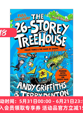英文原版 The 26-Storey Treehouse 小屁孩树屋历险记 26层的树屋故事 儿童动作冒险章节桥梁书 全彩版 英文版 进口英语原版书籍
