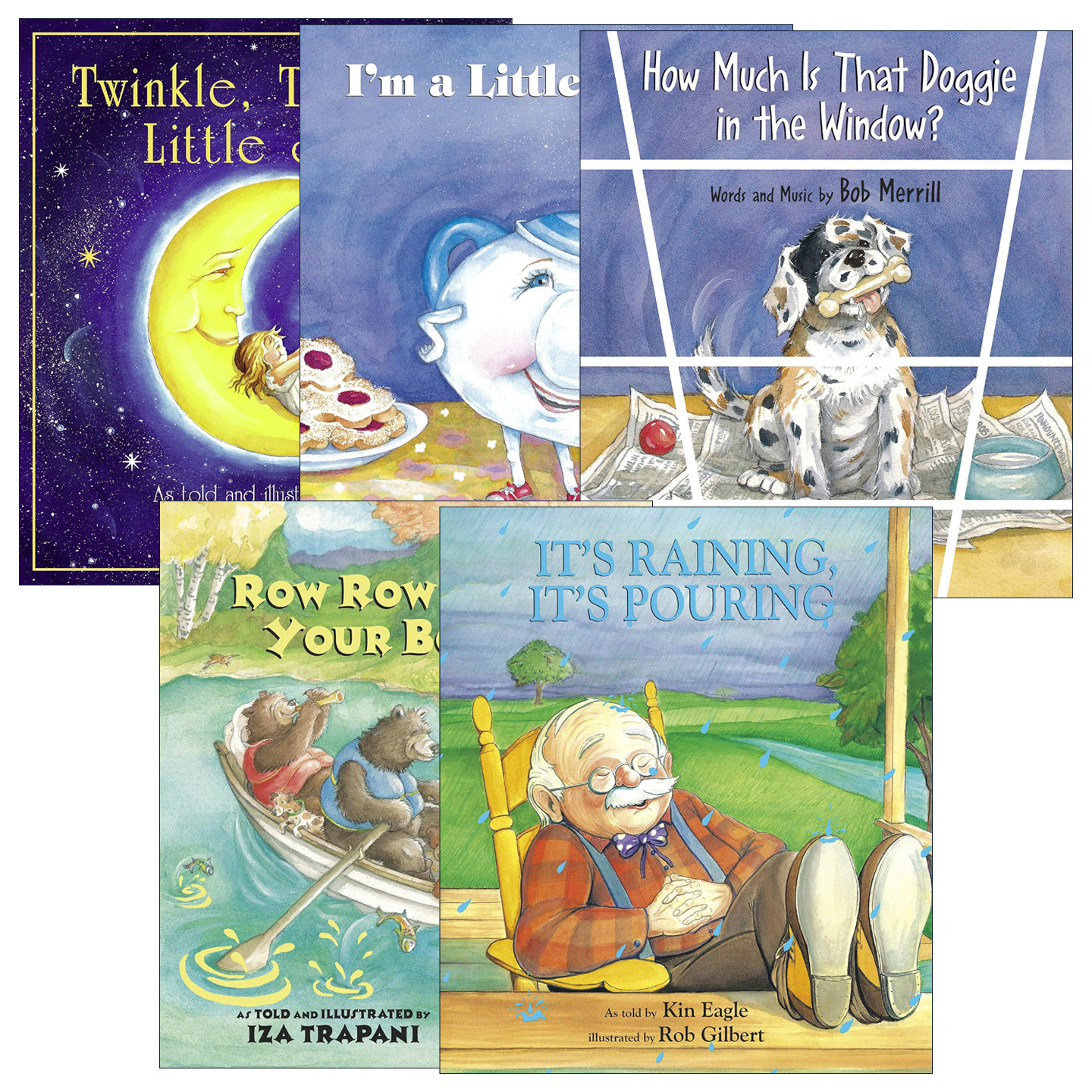英文原版 Iza Trapani's Extended Nursery Rhymes 儿童童谣儿歌绘本5册 英文版 进口英语原版书籍