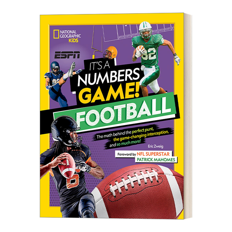 英文原版 It's a Numbers Game! Football  这是一个数字游戏 橄榄球 精装 儿童运动科普百科 美国国家地理 进口英语原版书籍