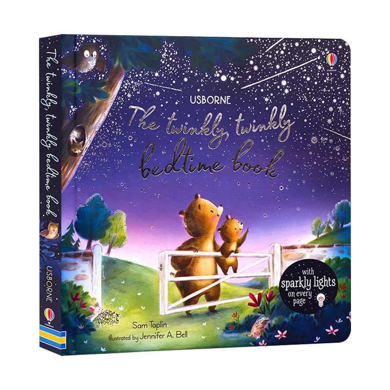 bedtime book 睡前数星星 绘本纸板书 唯美插画 睡前读物 英文版 进口