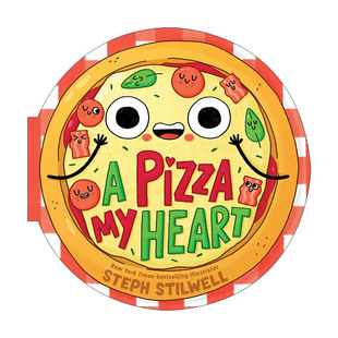 披萨 书籍 Pizza 进口英语原版 英文版 异形纸板书 我心中 Heart 英文原版