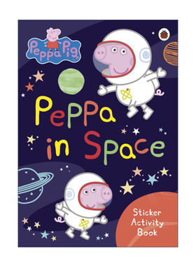 英文原版 Peppa Pig Peppa in Space Sticker Activity Book 小猪佩奇在太空 贴纸活动书 英文版 进口英语原版书籍