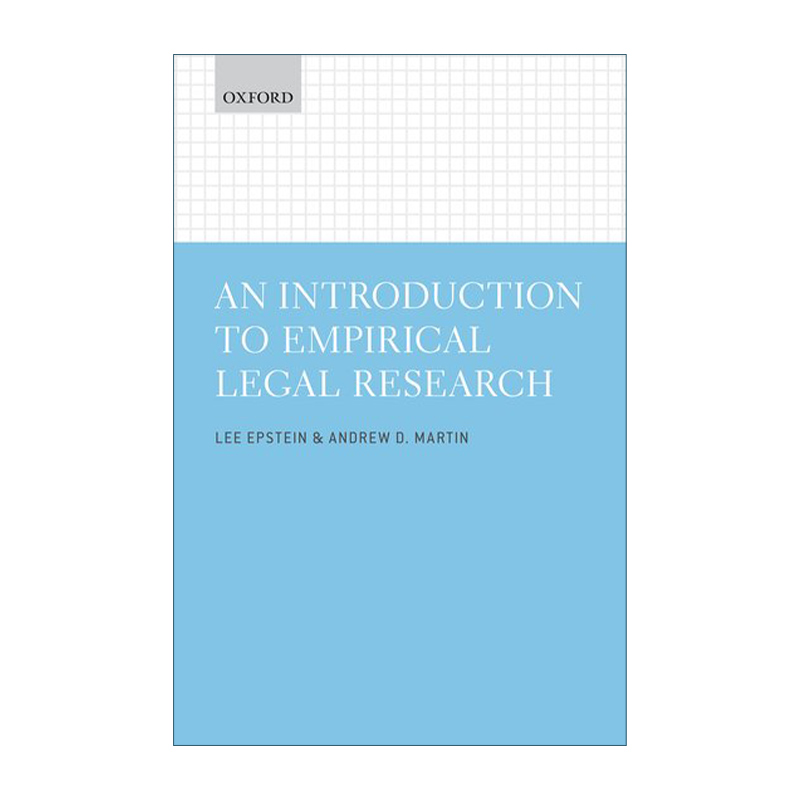 英文原版 An Introduction to Empirical Legal Research 法律实证研究入门 英文版 进口英语原版书籍