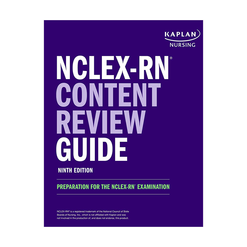 英文原版 NCLEX-RN Content Review Guide 卡普兰美国注册护士考试复习指南 英文版 进口英语原版书籍 书籍/杂志/报纸 进口教材/考试类/工具书类原版书 原图主图