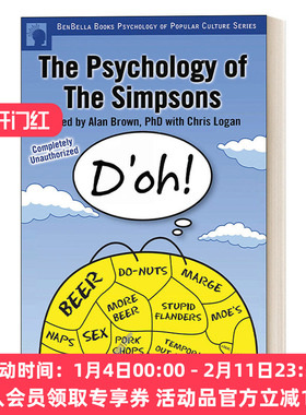 美国动画辛普森一家中的心理学 英文原版 The Psychology of the Simpsons D'oh! 影视评论 心理学研究 英文版 进口英语原版书籍