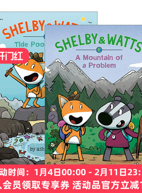 英文原版 Shelby and Watts 谢尔比和沃茨系列2册 儿童侦探悬疑全彩漫画小说 小学生英文课外读物 Ashlyn Anstee 英文版 进口书籍