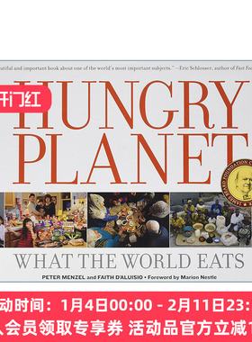 英文原版 Hungry Planet 饥饿的星球 世界各地饮食文化摄影艺术图册 Peter Menzel 精装 英文版 进口英语原版书籍