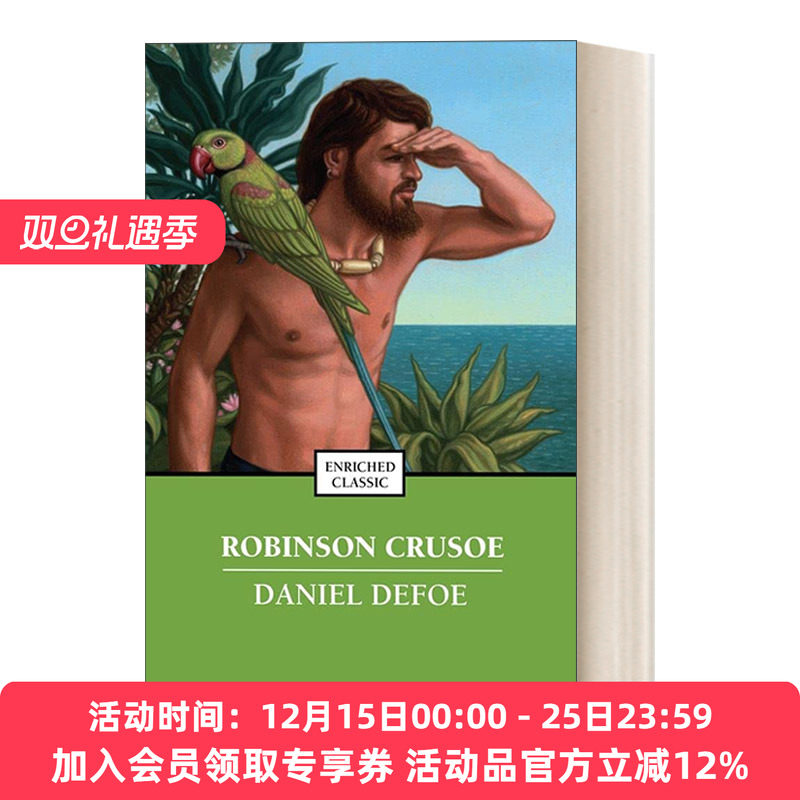 鲁滨逊飘流记 英文原版 Robinson Crusoe Enriched Classics系列 英文版 进口英语原版书籍