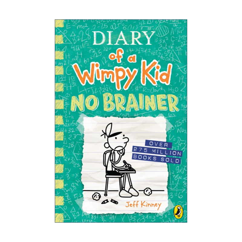 英文原版 Diary of a Wimpy Kid Book 18 小屁孩日记18 不动脑 精装 英文版 进口英语原版书籍