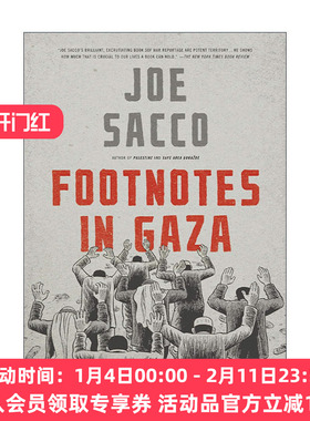 英文原版 Footnotes in Gaza 加沙印记 Joe Sacco战争纪实漫画 英文版 进口英语原版书籍