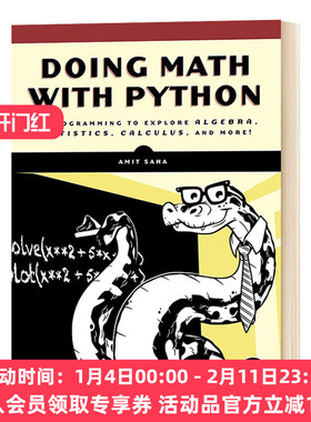 华研原版 用Python做数学 英文原版 Doing Math with Python 编程入门 英文版 进口英语书籍