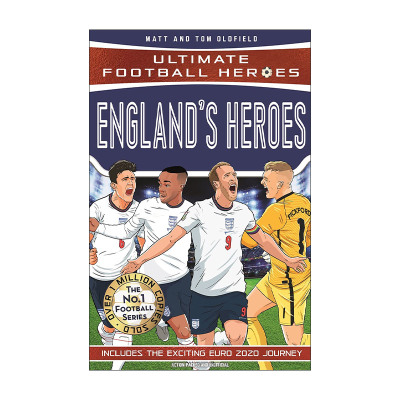 英文原版 England's Heroes 超级足球明星人物传记 皮克福德 马圭尔 斯特林 凯恩 Ultimate Football Heroes 进口英语原版书籍