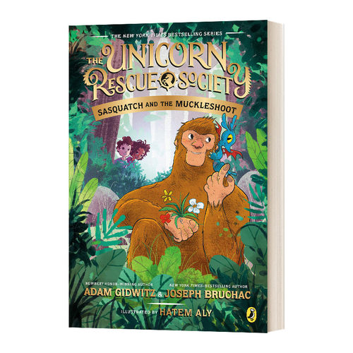 英文原版 Sasquatch and the Muckleshoot 独角兽救援协会系列3 大脚野人面具 儿童奇幻冒险章节桥梁小说 英文版 进口英语原版书籍