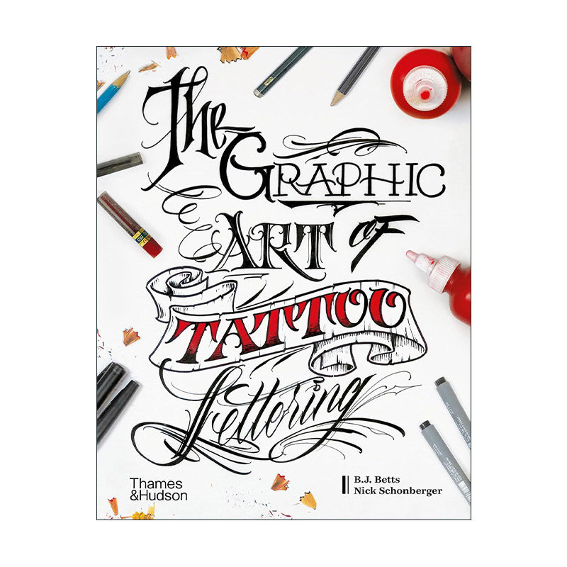 英文原版 Graphic Art of Tattoo Lettering 纹身刻字的图形艺术 当代风格和设计的视觉指南 精装 英文版 进口英语原版书籍