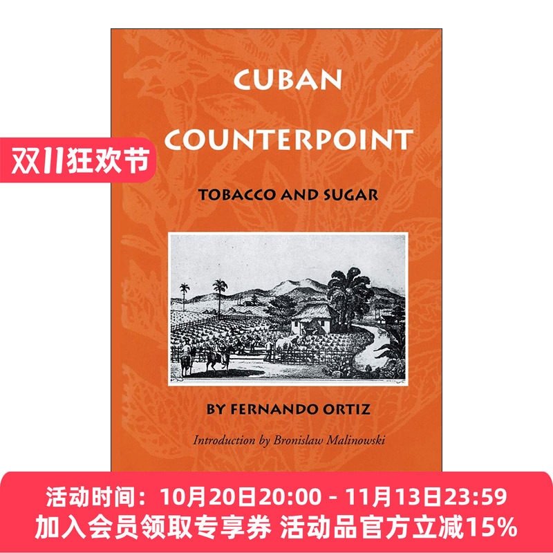 英文原版 Cuban Counterpoint 古巴的对应物 烟草与蔗糖 英文版 进口英语原版书籍