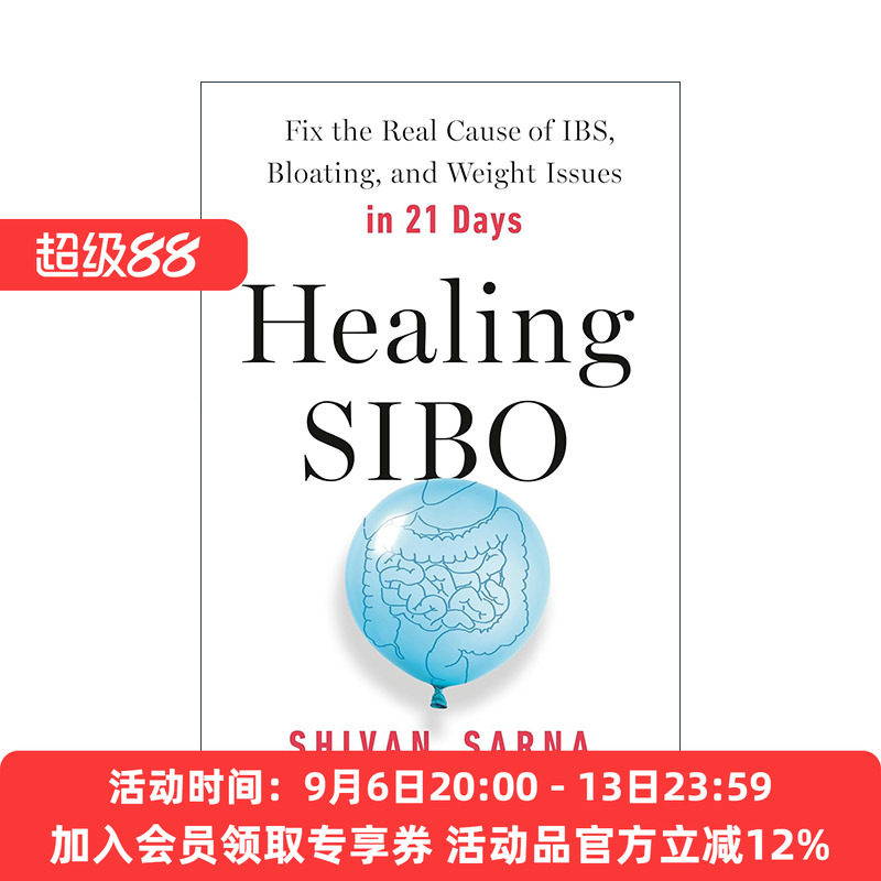 英文原版 Healing SIBO 治愈小肠细菌过度生长 21天内解决肠易激综合征 腹胀和体重问题 健康 Shivan Sarna 进口英语原版书籍
