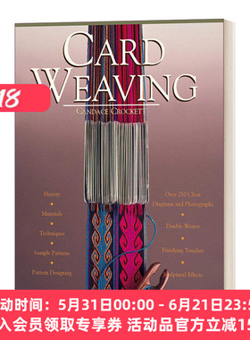 英文原版 Card Weaving 卡织 Candace Crockett 纤维艺术与纺织品 英文版 进口英语原版书籍