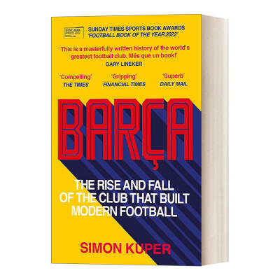巴塞罗那足球俱乐部 英文原版 Bar?a: The rise and fall of the club that built modern football 英文版 进口英语原版书籍