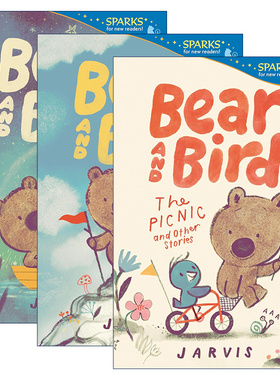 英文原版 Bear and Bird系列熊和鸟3册 儿童绘本 Jarvis 英文版 进口英语原版书籍