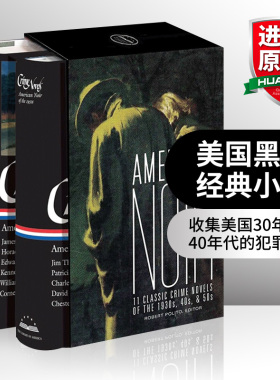 英文原版小说 美国黑色经典小说 美国文库盒装集 American Noir11 Classic Crime Novels of the 1930s 40s&50s 英文版 进口英语书