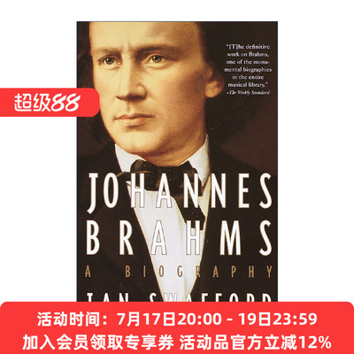 英文原版 Johannes Brahms 约翰内斯·勃拉姆斯传 Jan Swafford 英文版 进口英语原版书籍