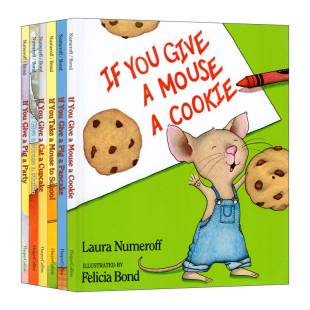 如果要是你给老鼠吃饼干 Give Nurmeroff 进口英语书籍 英文原版 绘本Laura Mouse You 故事6本盒装 经典 Cookie 英文版 精装