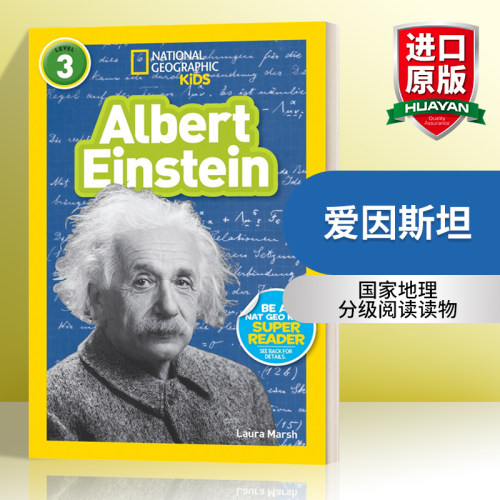 英文原版 National Geographic Kids Readers L3 Albert Einstein 国家地理分级读物第3级 爱因斯坦 英文版 进口英语原版书籍