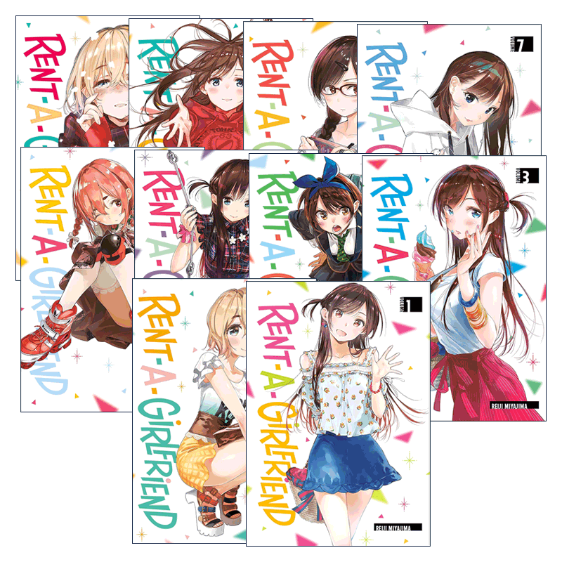 现货 英文原版 Rent-A-Girlfriend 租借女友系列10册 出租女友 同名动漫漫画 宫岛礼吏 讲谈社 英文版 进口英语原版书籍