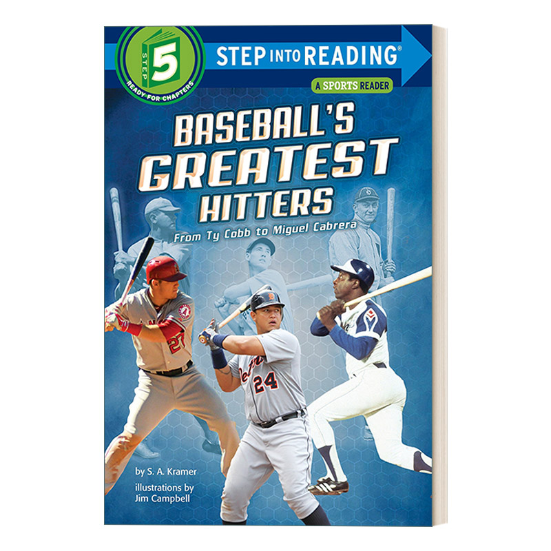 击球手们 英文原版 Step Into Reading 5 - Baseball's Greatest Hitters 兰登分级读物 英文版 进口英语原版书籍