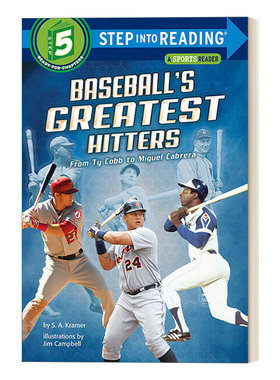 击球手们 英文原版 Step Into Reading 5 - Baseball's Greatest Hitters 兰登分级读物 英文版 进口英语原版书籍