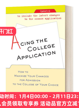 英文原版 Acing the College Application 美国大学申请制胜法宝 英文版 进口英语原版书籍