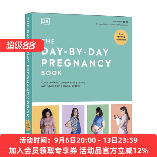 英文原版 The Day-by-Day Pregnancy Book 怀孕手册 专家团队建议 详细介绍怀孕每天的情况 DK孕妇指南精装 进口英语原版书籍