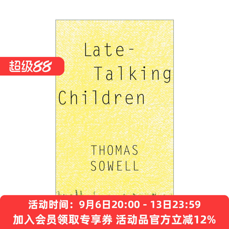 英文原版 Late-Talking Children 说话晚的孩子 托马斯索维尔 英文版 进口英语原版书籍
