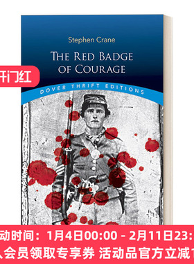 红色英勇勋章 英文原版 The Red Badge of Courage Dover Thrift Editions 英文版 进口英语原版书籍