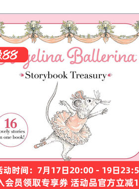 英文原版 Angelina Ballerina Storybook Treasury 芭蕾小精灵安吉莉娜 16个故事集 精装 英文版 进口英语原版书籍