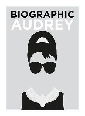 英文原版 Biographic Audrey 奥黛丽赫本 信息图表式精装名人传记 英文版 进口英语原版书籍