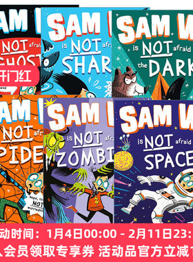 山姆不是胆小鬼系列6册 英文原版 Sam Wu Is NOT Afraid of 不怕鬼 不怕鲨鱼 不怕黑暗 不怕蜘蛛 不怕僵尸 进口儿童英语章节桥梁书
