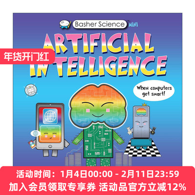 英文原版 Basher Science Mini Artificial Intelligence 巴舍科学迷你版 人工智能 儿童科普百科读物 英文版 进口英语原版书籍