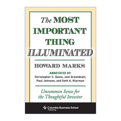 英文原版 The Most Important Thing Illuminated 投资最重要的事 全新升级版 霍华德·马克斯Howard Marks 精装 进口英语原版书籍