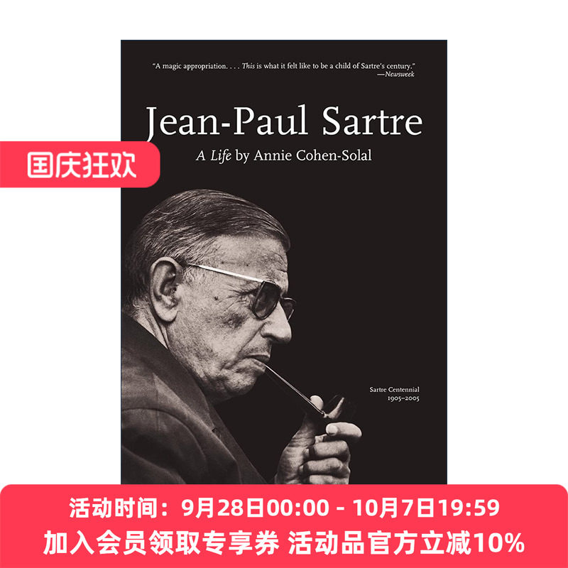 英文原版 Jean-Paul Sartre A Life 让·保罗·萨特传 哲学 存在与虚无 Annie Cohen-Solal 英文版 进口英语原版书籍