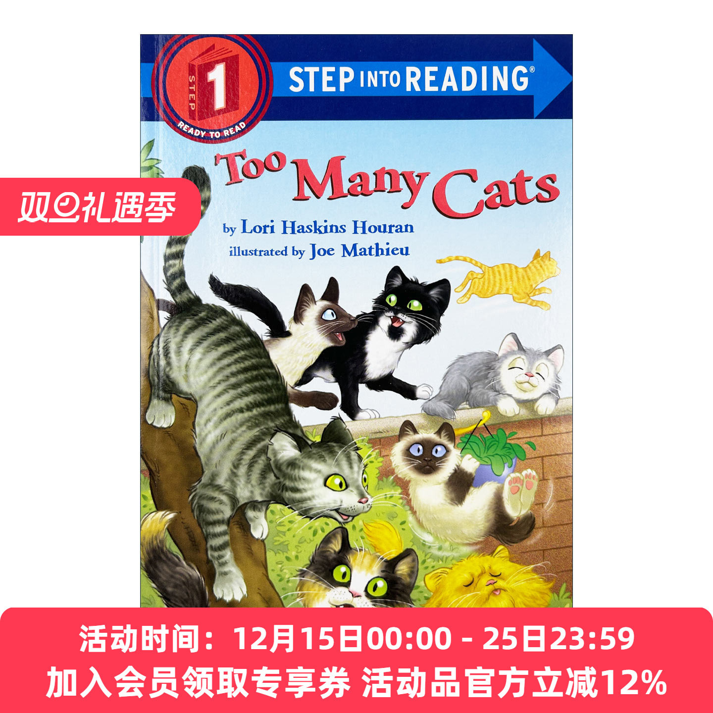 英文原版 Step into Reading 1 - Too Many Cats 好多好多猫 英文版 进口英语原版书籍