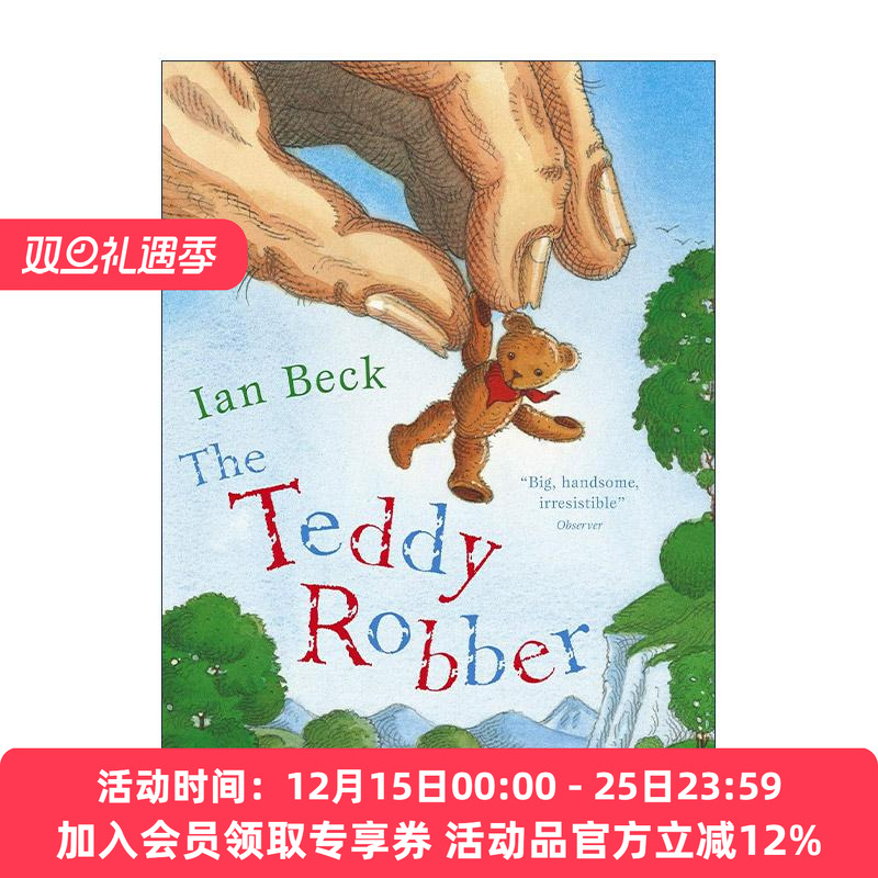 英文原版 The Teddy Robber 是谁偷了泰迪熊 大开本儿童绘本 英国童书插画家Ian Beck 英文版 进口英语原版书籍