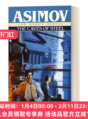 英文原版小说 The Caves of Steel The Robot Series Book 1 阿西莫夫机器人系列1 钢穴 简装 Isaac Asimov 英文进口英语原版书籍
