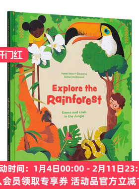 探索雨林 英文原版绘本 Explore the Rainforest 丛林中的艾玛和路易斯 3-6岁儿童绘本 英文版 进口英语原版书籍