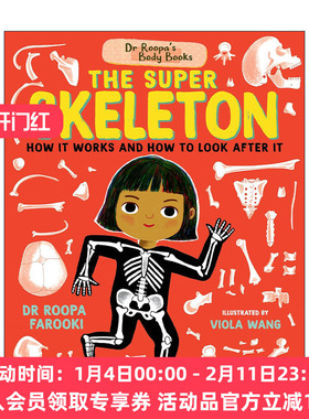 英文原版 Dr Roopa's Body Books The Super Skeleton 鲁帕医生博士的人体之书 超级骨骼 精装绘本 英文版 进口英语原版书籍
