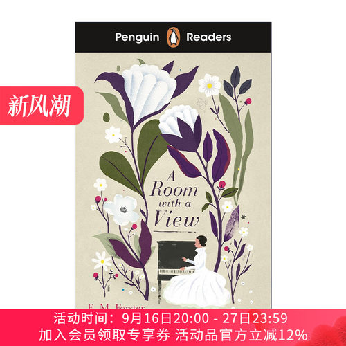 英文原版 Penguin Readers Level 4 A Room with a View 企鹅英语分级阅读4级 看得见风景的房间 E.M.福斯特 A2+ 进口英语书籍